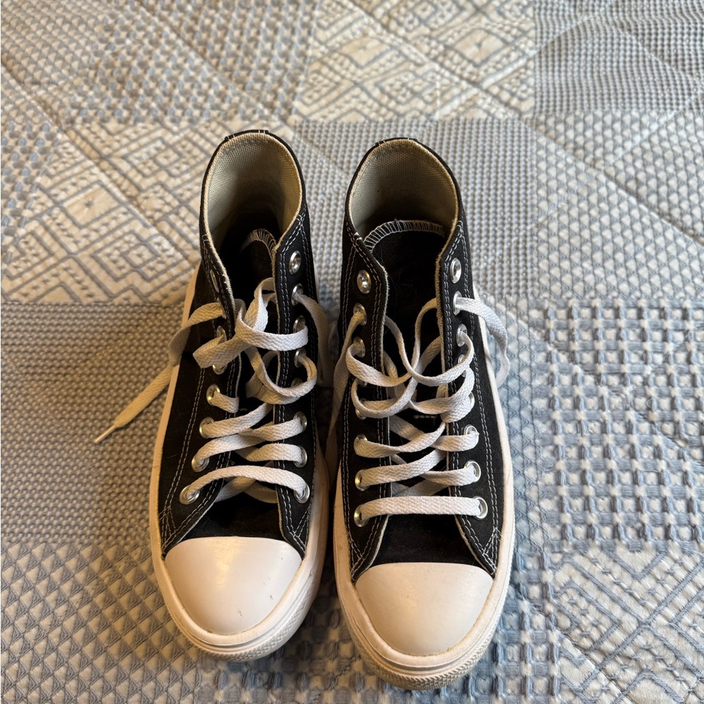 Converse Black and White High-Top Sneakers